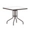 Flash Furniture Barker 31.5'' Bronze Square Tempered Glass Metal Table TLH-073A-2-BZ-GG - alternate 8